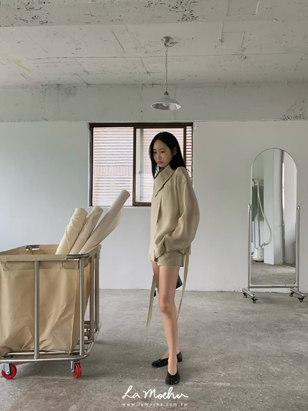 綁腰防曬風衣外套